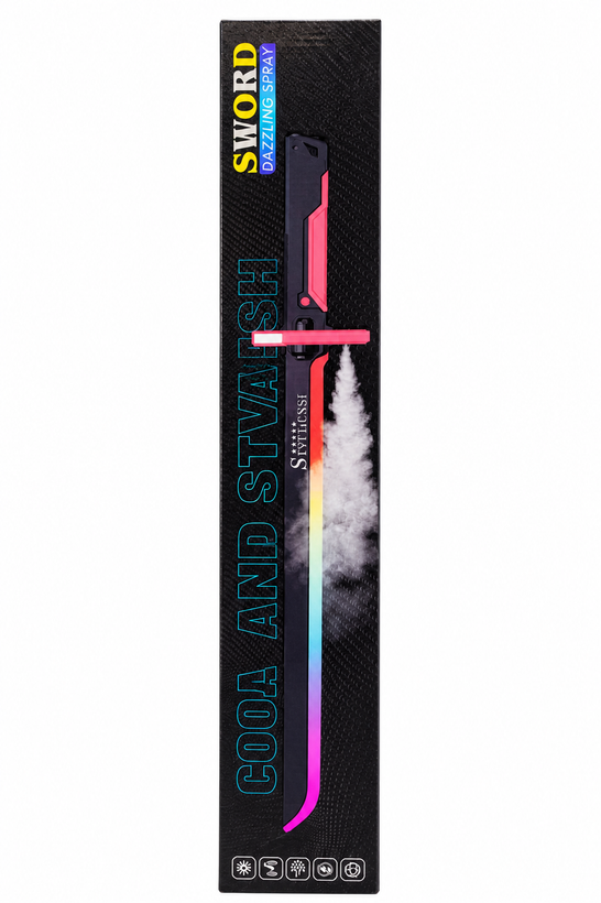 شمشیر اسباببازی چراغدار بخارپاش مدل Dazzling Spray