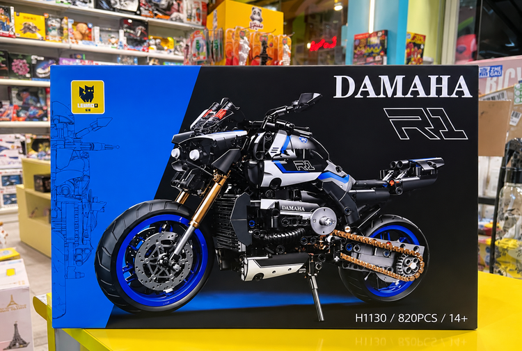 لگو ساختنی موتور DAMAHA R1 مدل H1130 بسته 820 قطعه