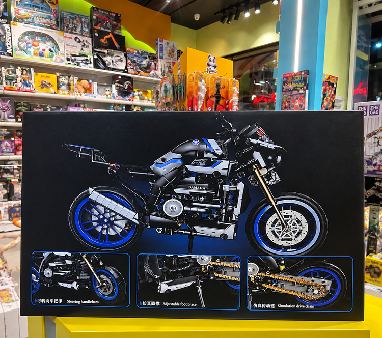 لگو ساختنی موتور DAMAHA R1 مدل H1130 بسته 820 قطعه