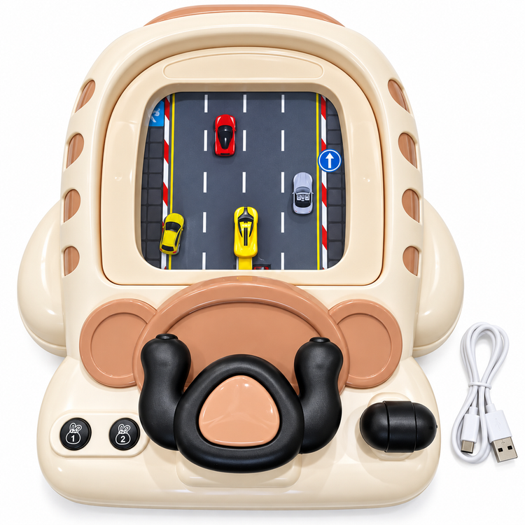 بازی رانندگی و مسابقهای کودک Racing Dodge Games با فرمان