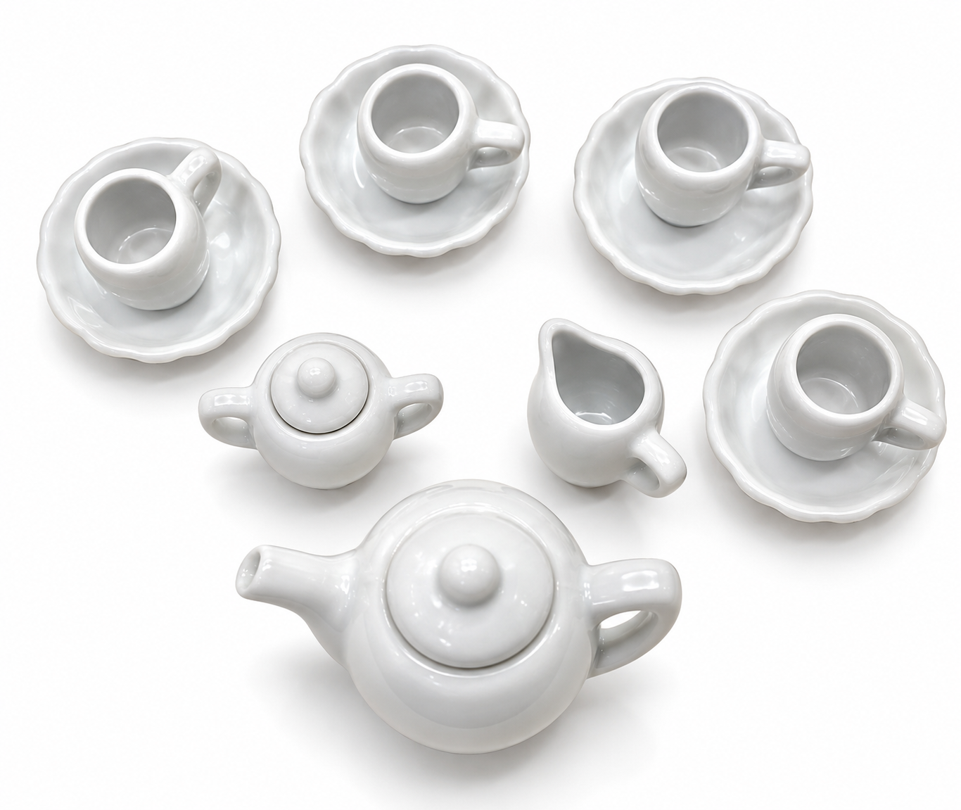 ست چایخوری سرامیکی رنگآمیزی کودک ۱۹ تکه Ceramic Tea Sets