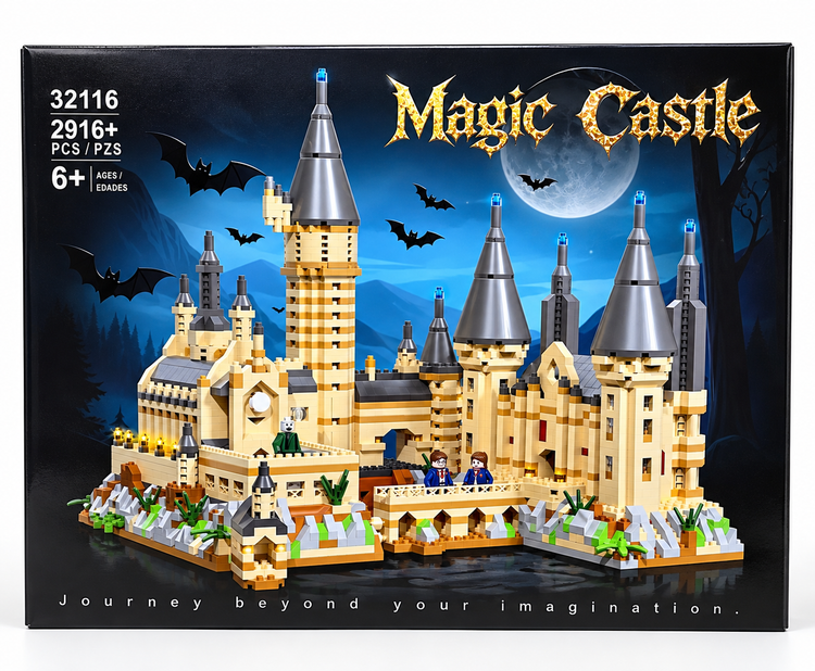 لگو قلعه جادویی Magic Castle مدل 32116 با 2916 قطعه، قلعه بزرگ ساختنی با برجهای متعدد و مینیفیگور