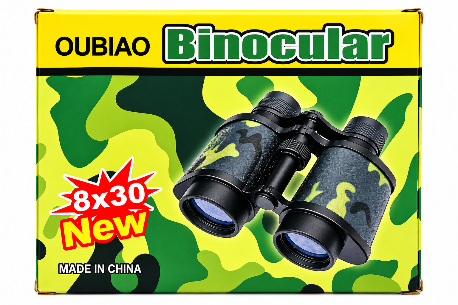 دوربین شکاری اسباببازی کودک OUBIAO مدل 8×30 طرح استتاری