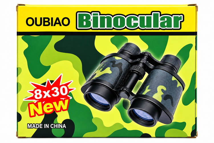 دوربین شکاری اسباببازی کودک OUBIAO مدل 8×30 طرح استتاری