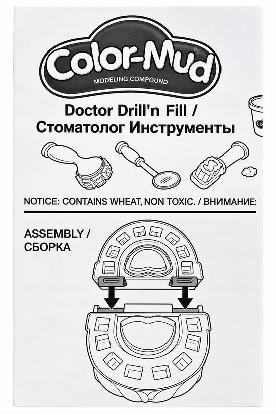 ست خمیربازی دندانپزشکی Color-Mud مدل Doctor Drill’n Fill