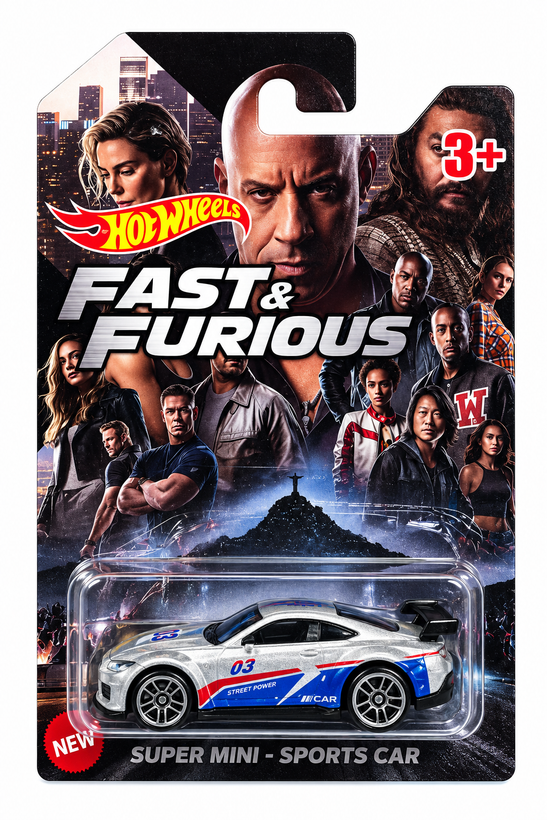 ماشین فلزی هات ویلز طرح Fast & Furious