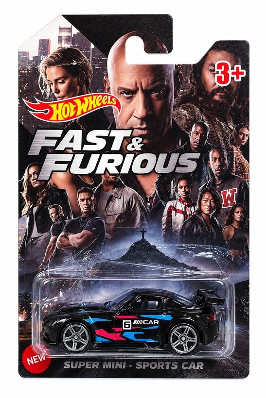 ماشین فلزی هات ویلز طرح Fast & Furious