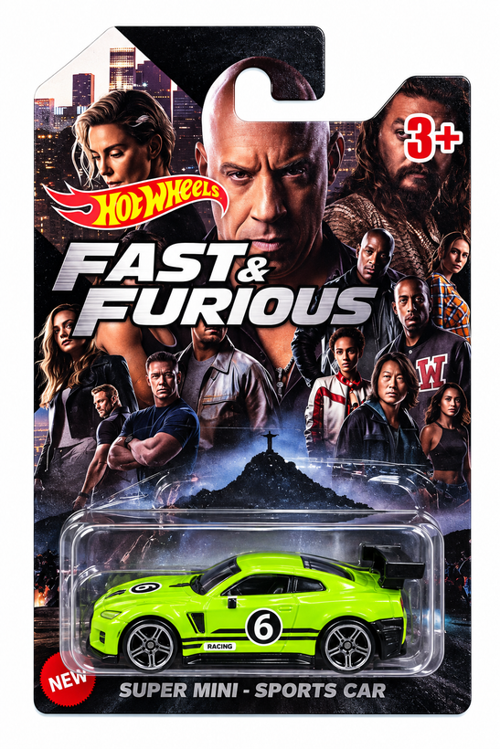 ماشین فلزی هات ویلز طرح Fast & Furious